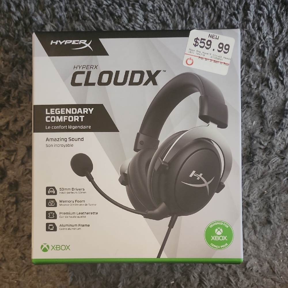 Hype CloudX Black Gaming Headset